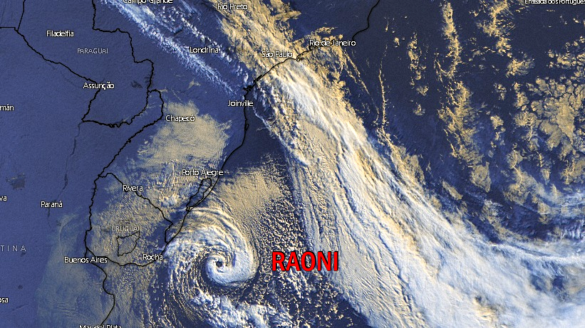 Marinha do Brasil está com avisos em vigor da tempestade subtropical Raoni